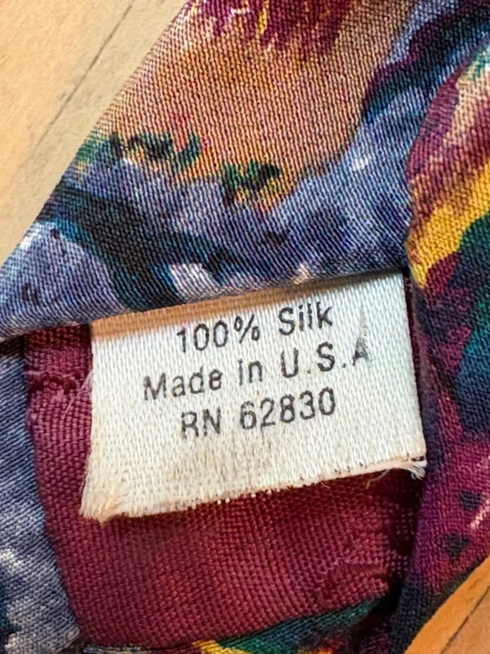 Vintage J. Garcia 100% Silk Abstract Psychedelic Mens Necktie